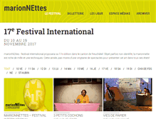 Tablet Screenshot of festival-marionnettes.ch